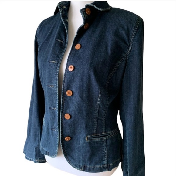 Lauren Ralph Lauren Jackets & Blazers - Lauren Ralph Lauren size 6 Peplum Denim Jacket